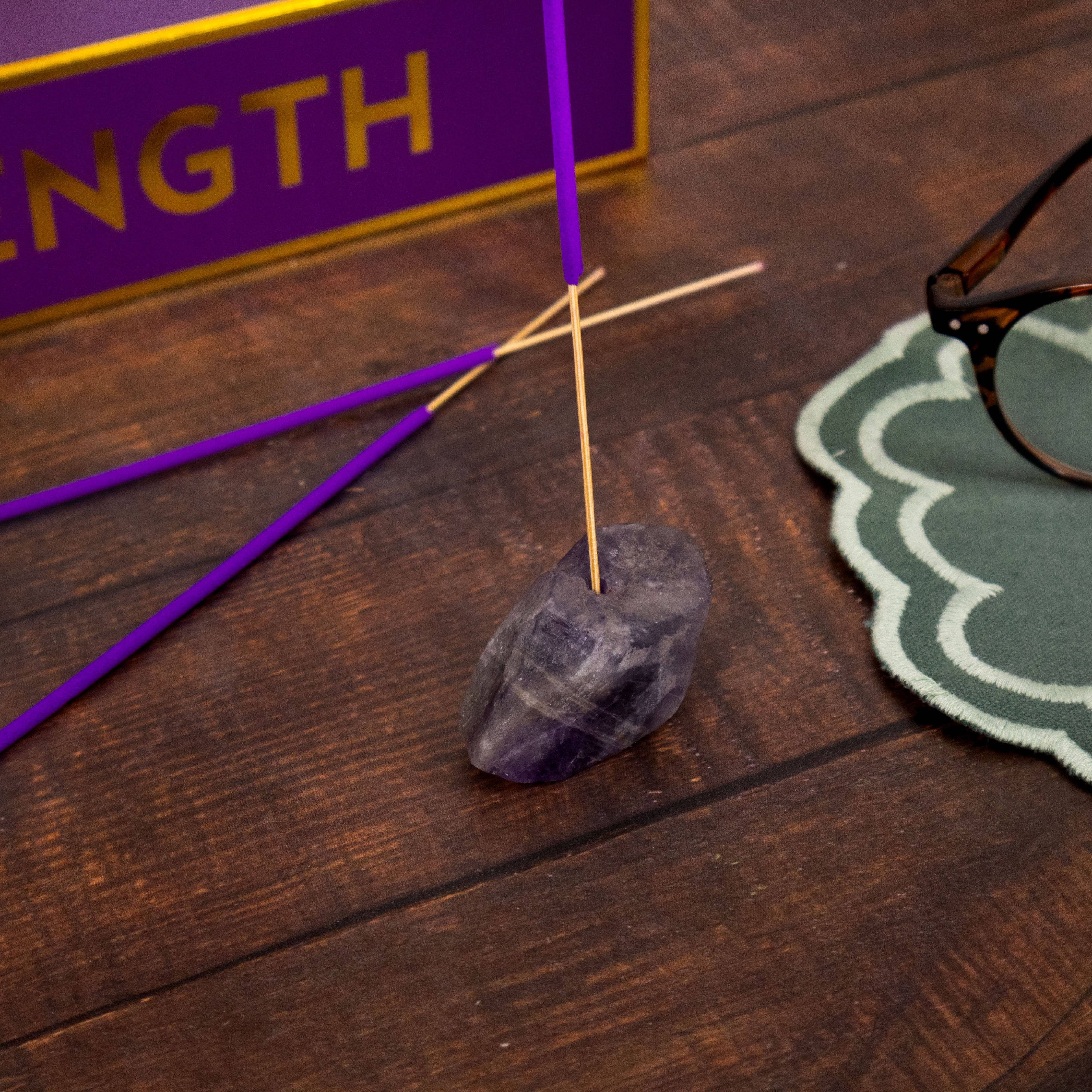 Robert Frederick Ltd - Wholesale Incense Holder - Strength Incense and Crystal Holder - Lavender & Eucalyptus Scent with Amethyst Crystal6