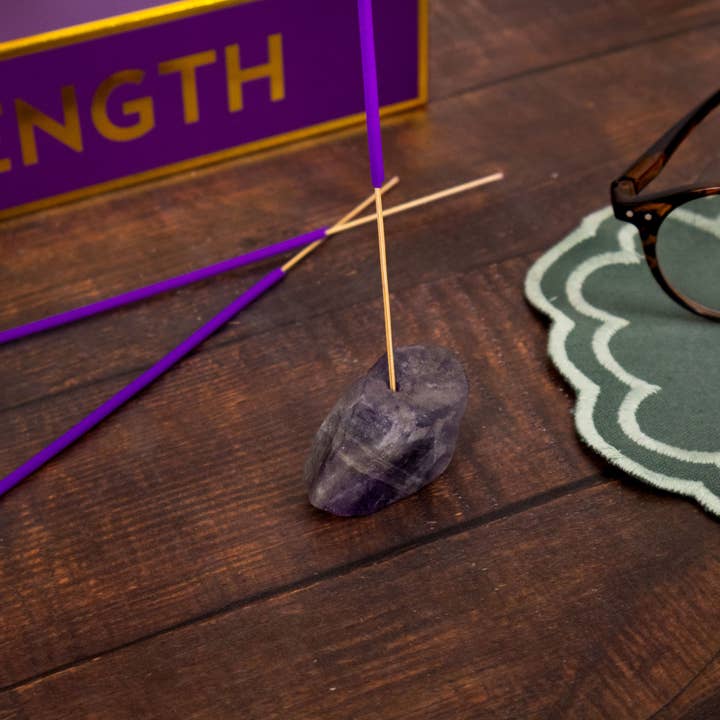 Robert Frederick Ltd - Wholesale Incense Holder - Strength Incense and Crystal Holder - Lavender & Eucalyptus Scent with Amethyst Crystal6