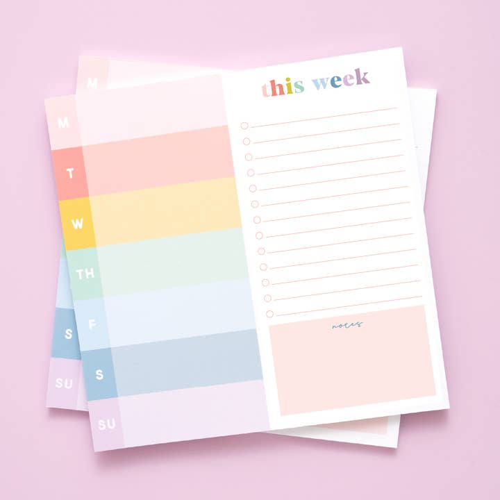 Notepad - Spring Scallop 8x8” for wholesale by Joy Creative Shop