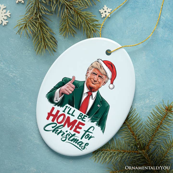 OrnamentallyYou – Engroshandel Pynt – Donald Trump kommer hjem julepynt, stolt amerikaner