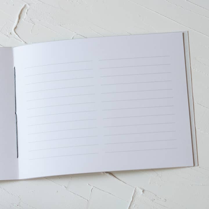 Oblation Papers & Press - Wholesale Guest Book - Stone Handmade Paper Stitched Guestbook2