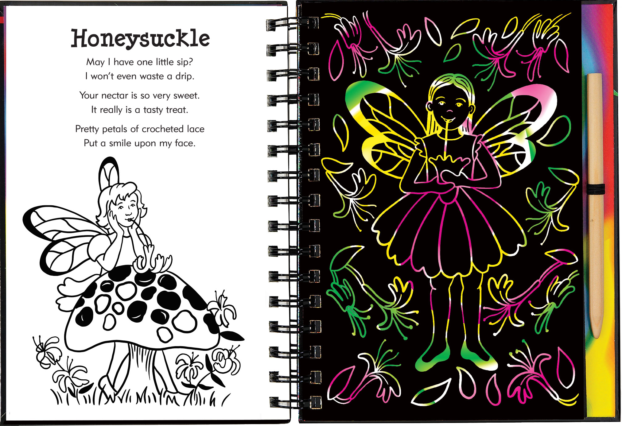 Peter Pauper Press - Wholesale Sketchbook/Sketchpad - Garden Fairies Scratch and Sketch1