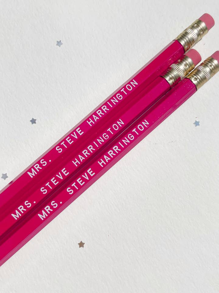 Mrs. Steve Harrington Pencils - Stranger Things for wholesale by Hey There Princess