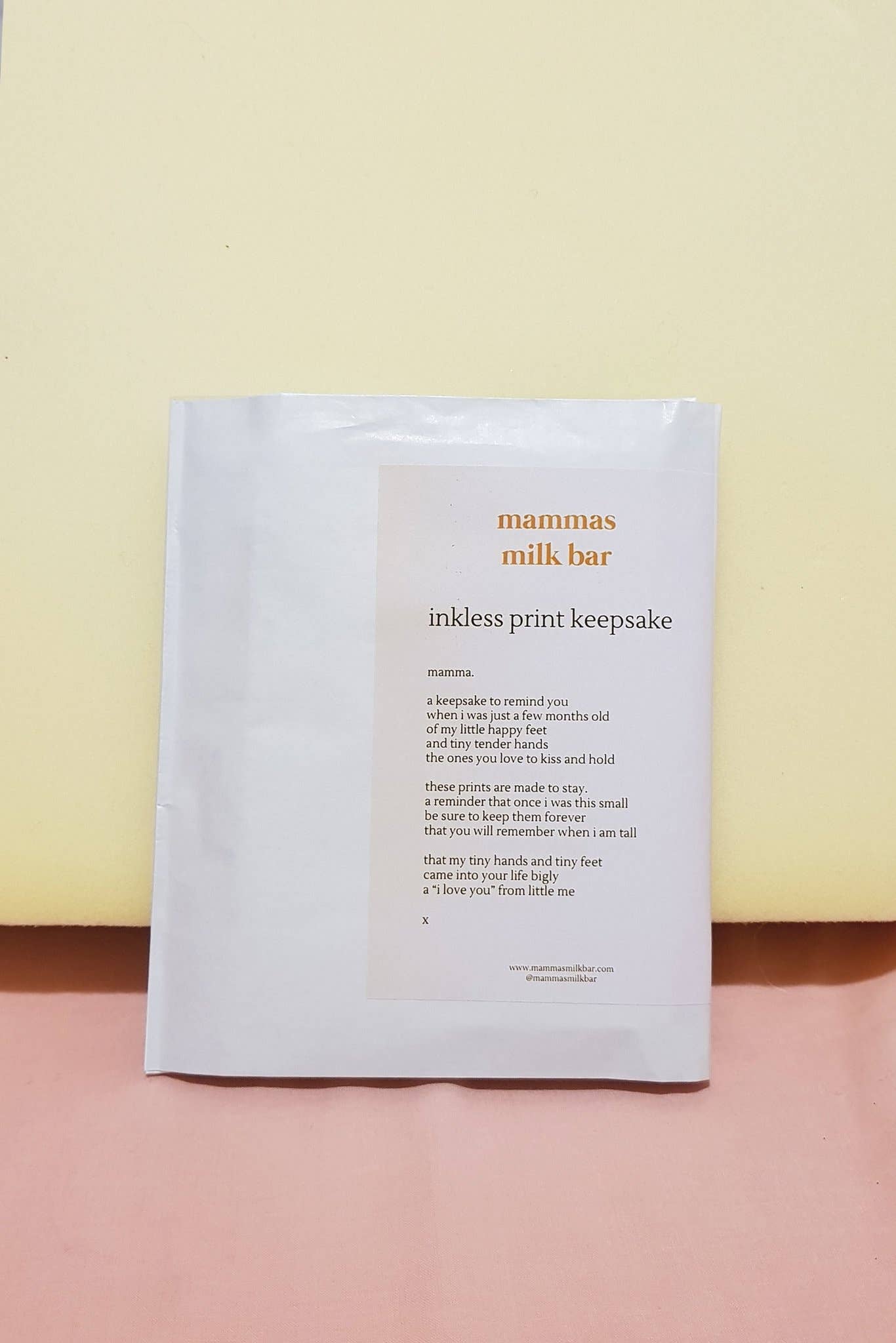 Mammas Milk Bar – wholesale Hand & footprint kit – Child & baby – Mammas Milk Bar Inkless Print Keepsake4