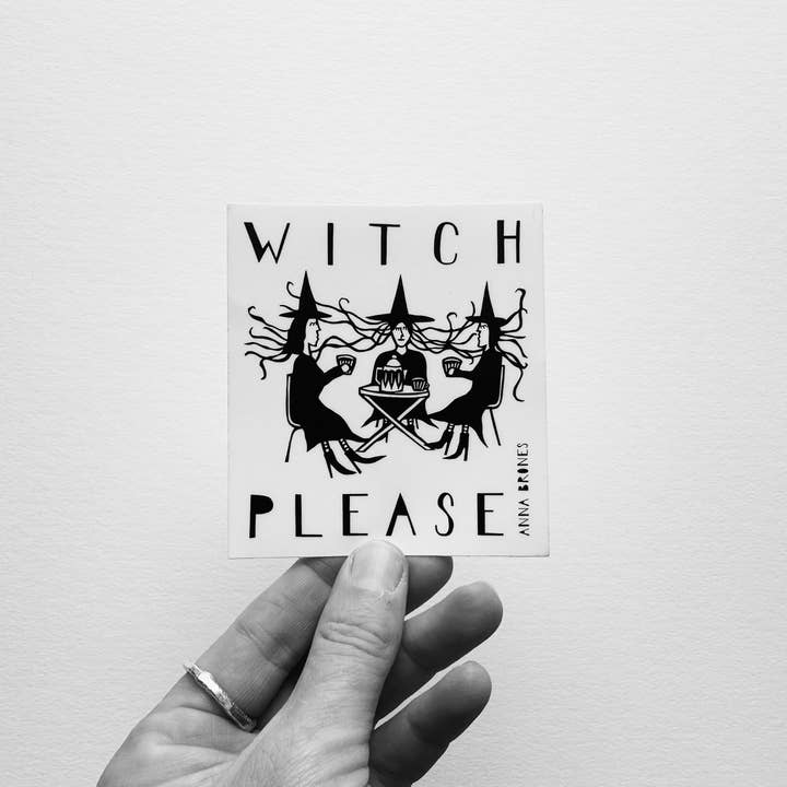 Adesivo "Strega, per favore" per la vendita all'ingrosso da parte di Anna Brones