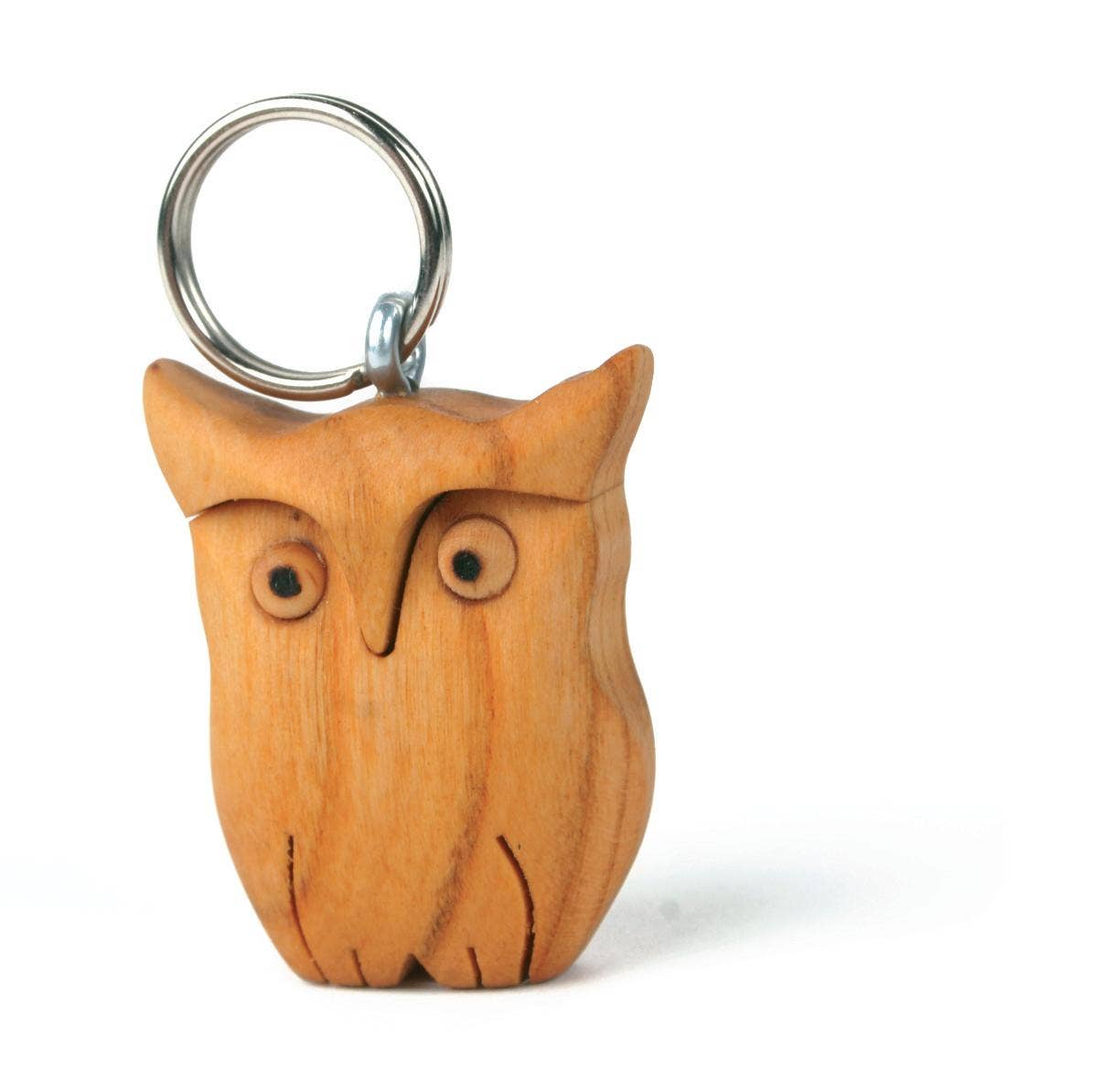 Dolfi - Wholesale Keychain - Unisex - Wooden owl keychain0