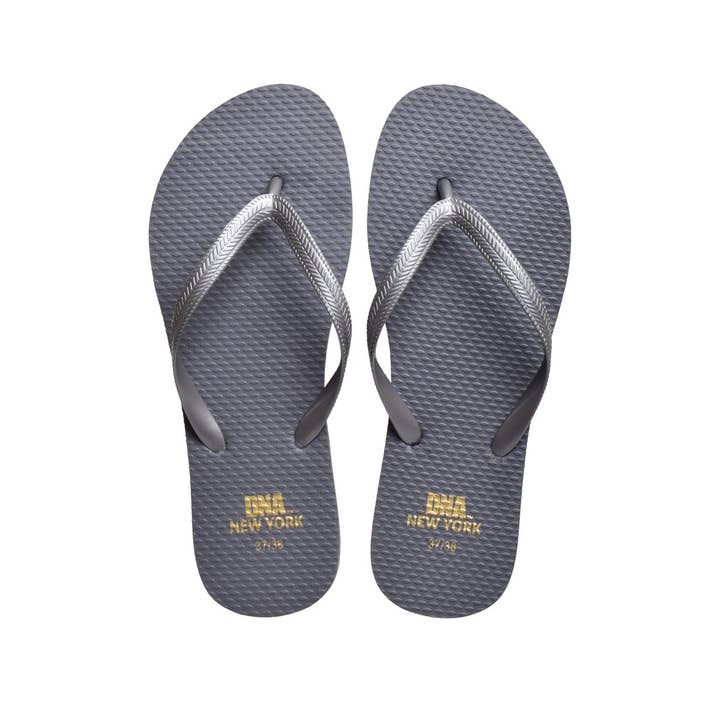 DNA Footwear Neptune Beach Flip Flop - Grey for wholesale by DNA Footwear