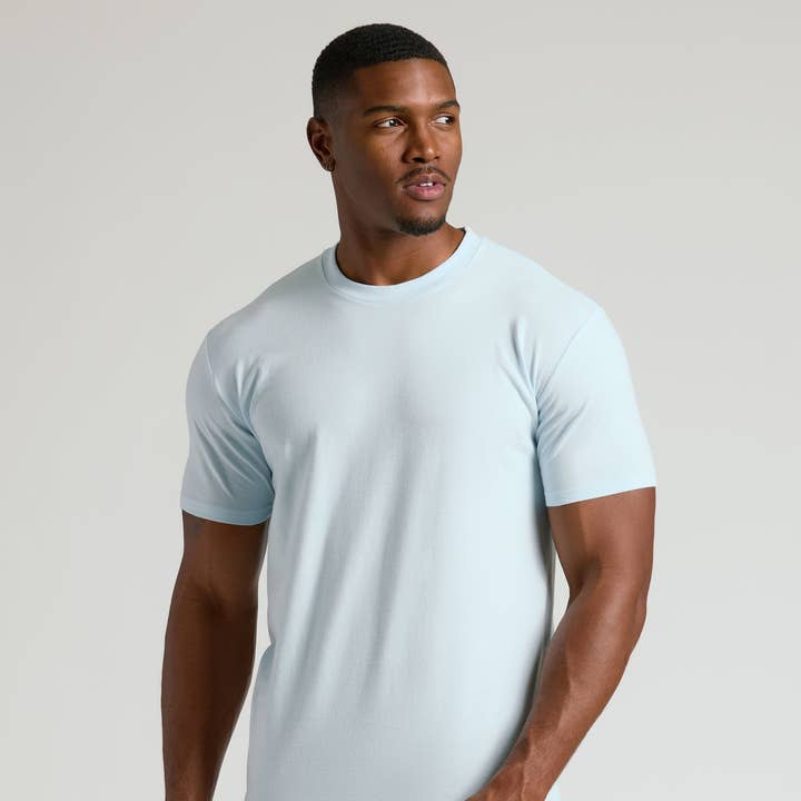 Icicle Tall Straight Hem Crew Neck T-Shirt for wholesale by True Classic