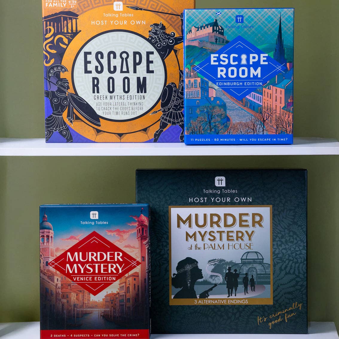 Talking Tables UK – wholesale Board game – Host Your Own Family Escape Room Game Greek Myths Edition1