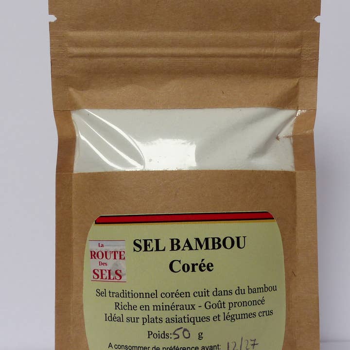 Koreansk bambusalt: unikt i världen! Doypack, 50 g för wholesale av La Route Des Sels