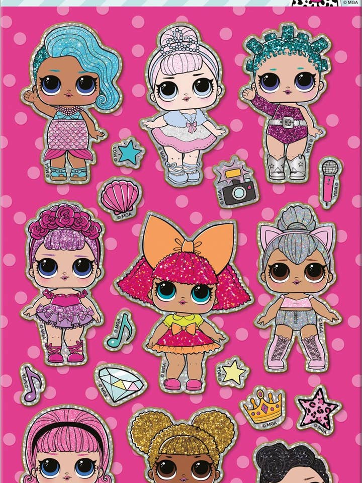 L.O.L. Surprise! Foiled Sticker Pack for wholesale by Paper Projects Ltd