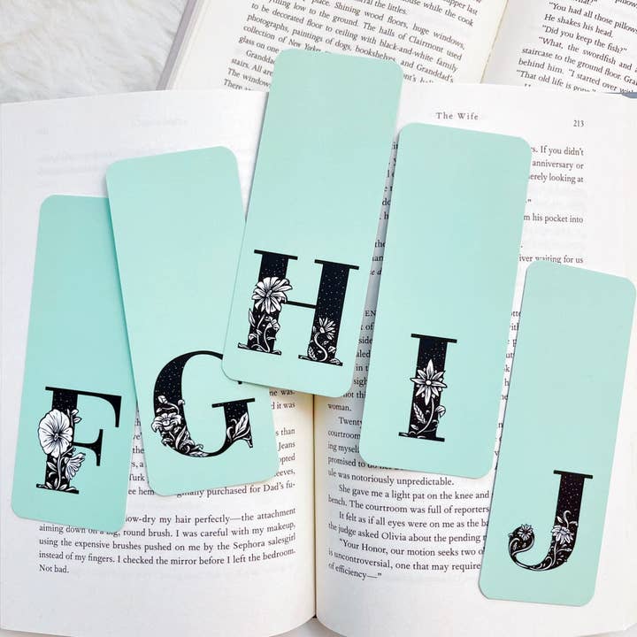 F G H I J Initial Bookmark for wholesale by My Secret Copy