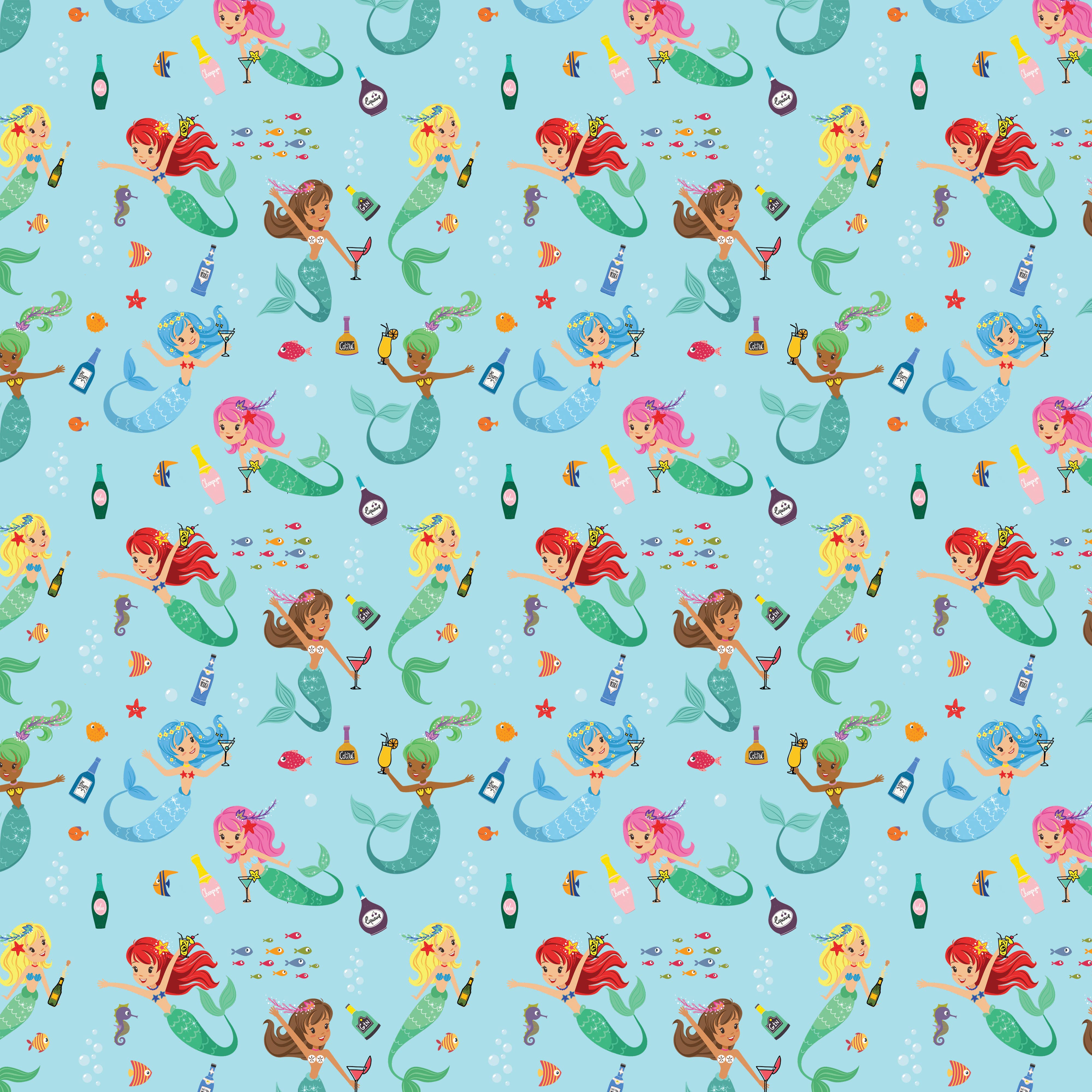 Pancake Paperie - Wholesale Wrapping Paper Roll - GIFT WRAP - Tipsy Mermaid1