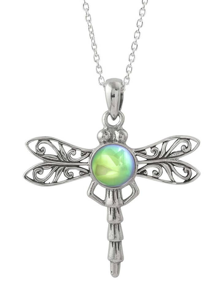 Collana con ciondolo a forma di libellula in argento sterling per la vendita all'ingrosso da parte di LeightWorks