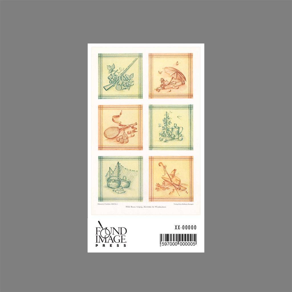 Found Image Press - Wholesale Sticker - Sticker DA-405 German Tile Patterns1