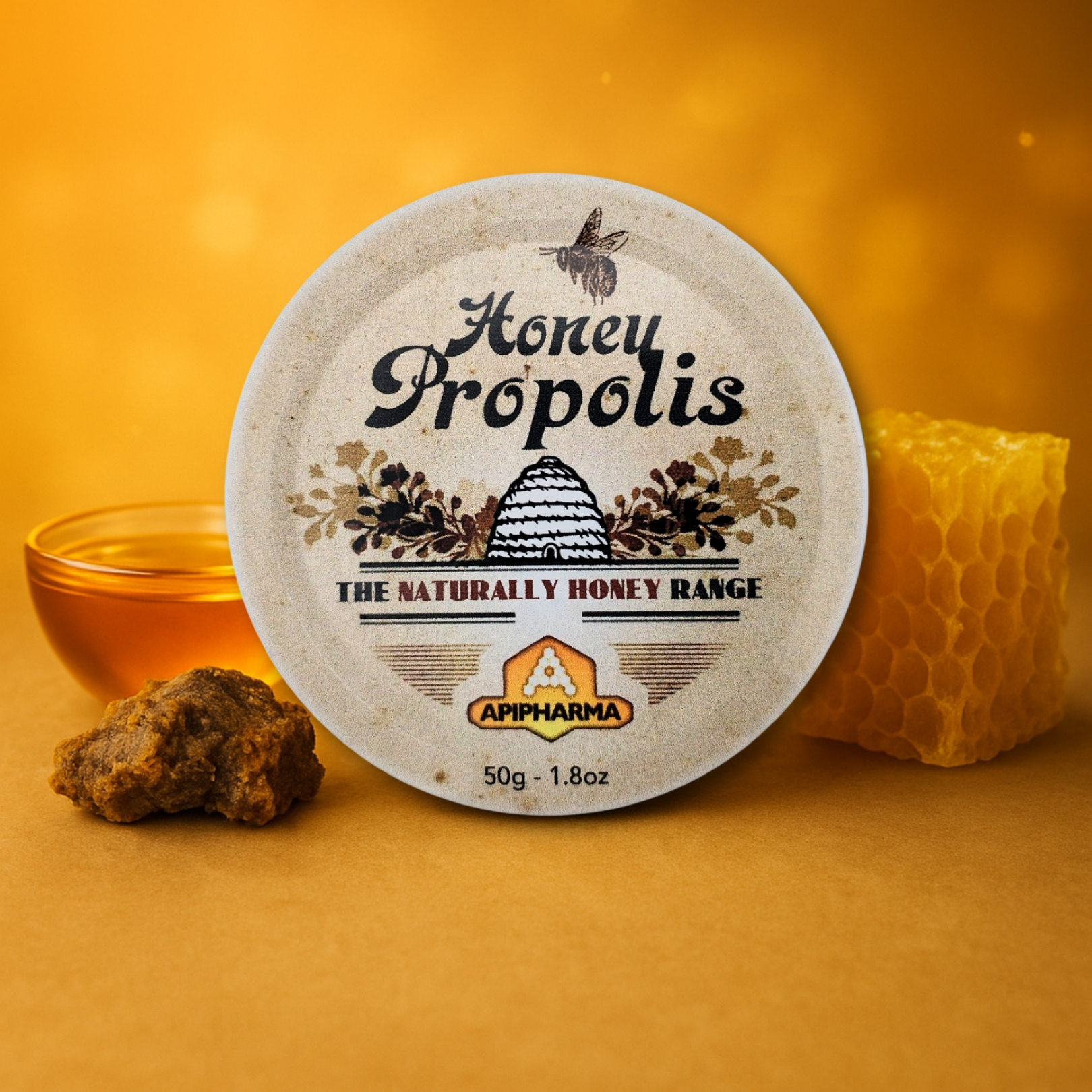 Bonbon USA France - Wholesale Hard Candy - Apipharma Honey Propolis - French Gourmet Natural Candy Tin5