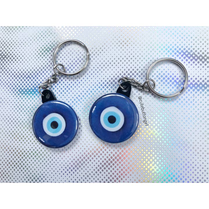 Cute as a Button Girl - Wholesale Lapel Pin/Button - 1.25in & 2.25in Evil Eye2