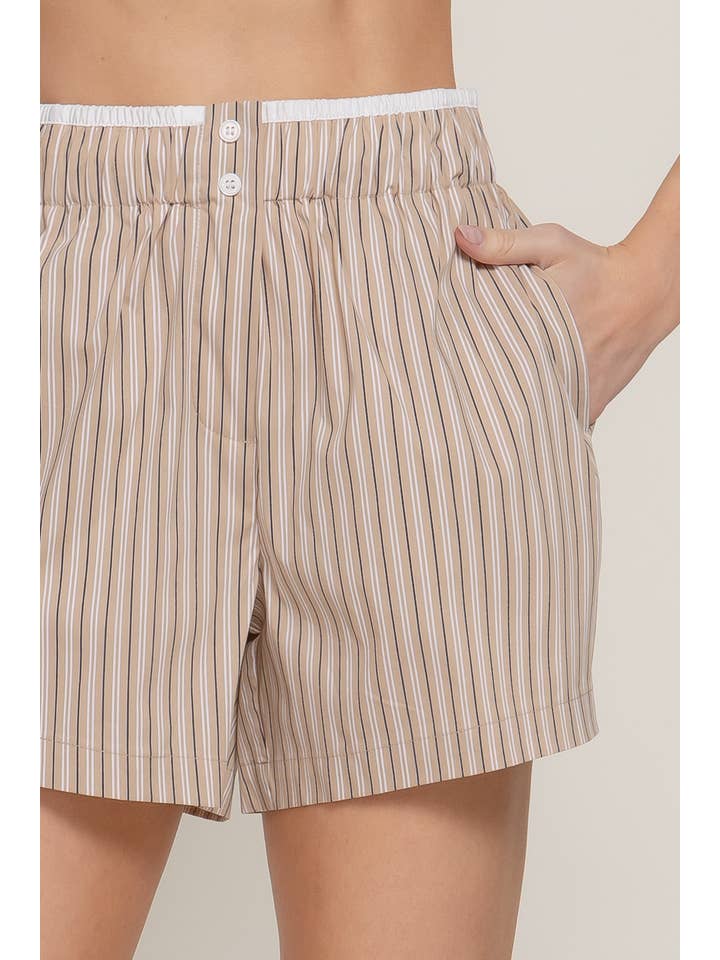 Active Basic | Active USA - Vente Short – femme - Boxer à taille contrastée avec combinaison6