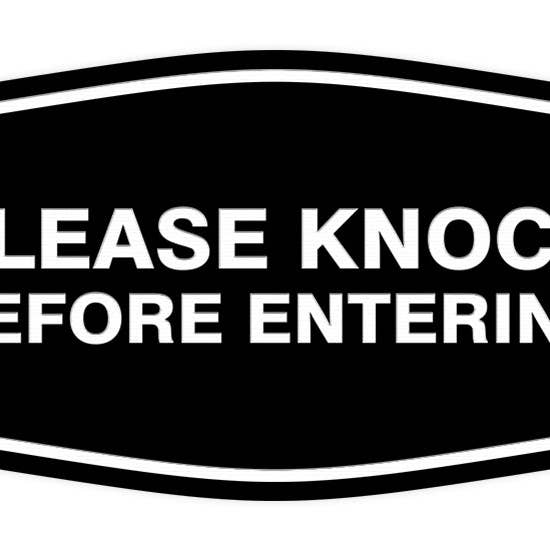 Enseigne élégante ByLITA Veuillez frapper avant d'entrer pour la vente par All Quality