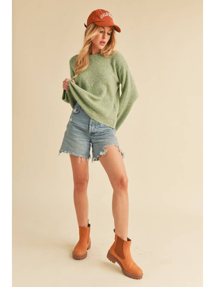 AEMI + CO - Wholesale Knit Sweater - Women's - 337BK Harlie Sweater 1