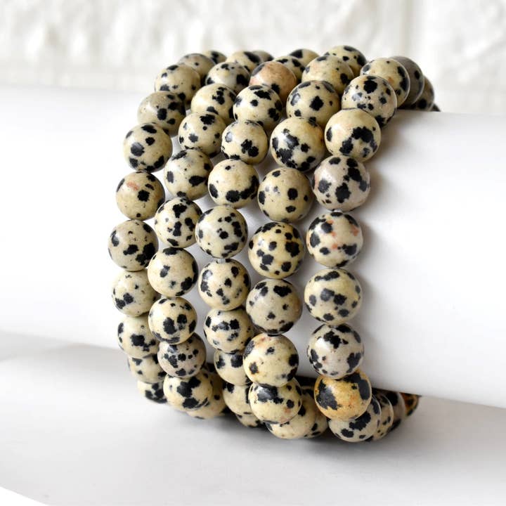 Soothing Crystals - Wholesale Beaded Bracelet - Healing Bracelet | Dalmatian Jasper | Gemstone Bracelet