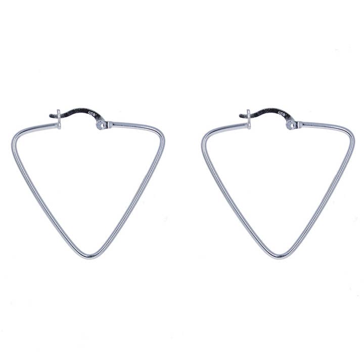 Cerceaux triangulaires pour la vente par Mayas Gems