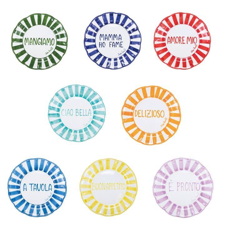 Tavola Felice Middagstallerkener Sæt 8 for engroshandel hos Casa Amalfi