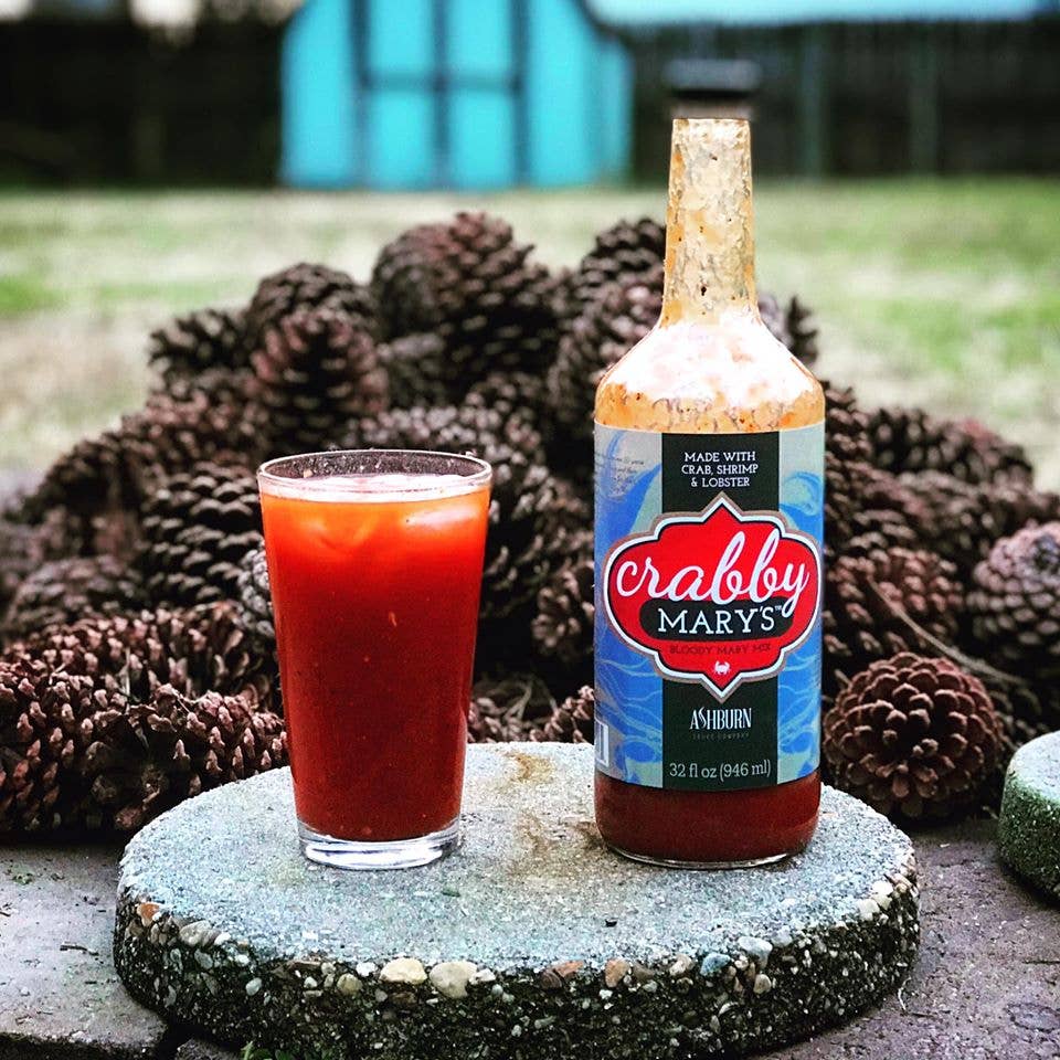 Ashburn Sauce - Wholesale Cocktail Mix/Syrup - Crabby Mary's Bloody Mary Mix, 32 oz1