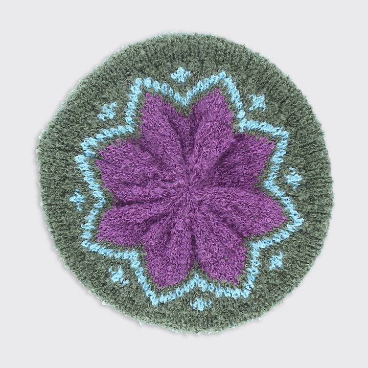 Forever England / Millie Mae – wholesale Beret – Women's – Trixie Beret - Forest Green / Purple0
