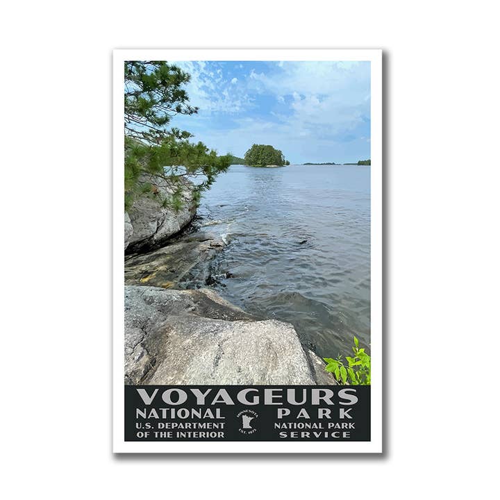 Affiche du parc national des Voyageurs - WPA (Ash River) - WS pour la vente par Just Go Travel Studios