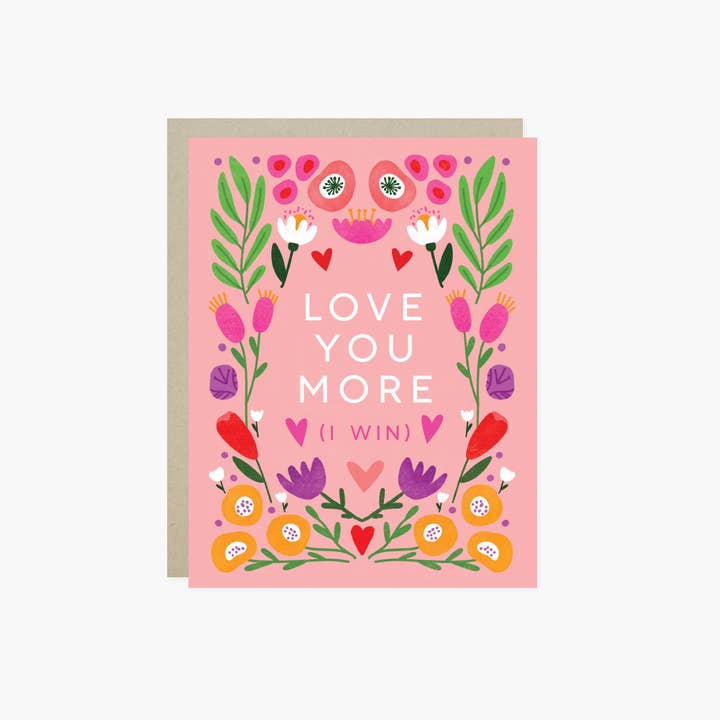 Love You More Love Card for wholesale by Barone and Co.