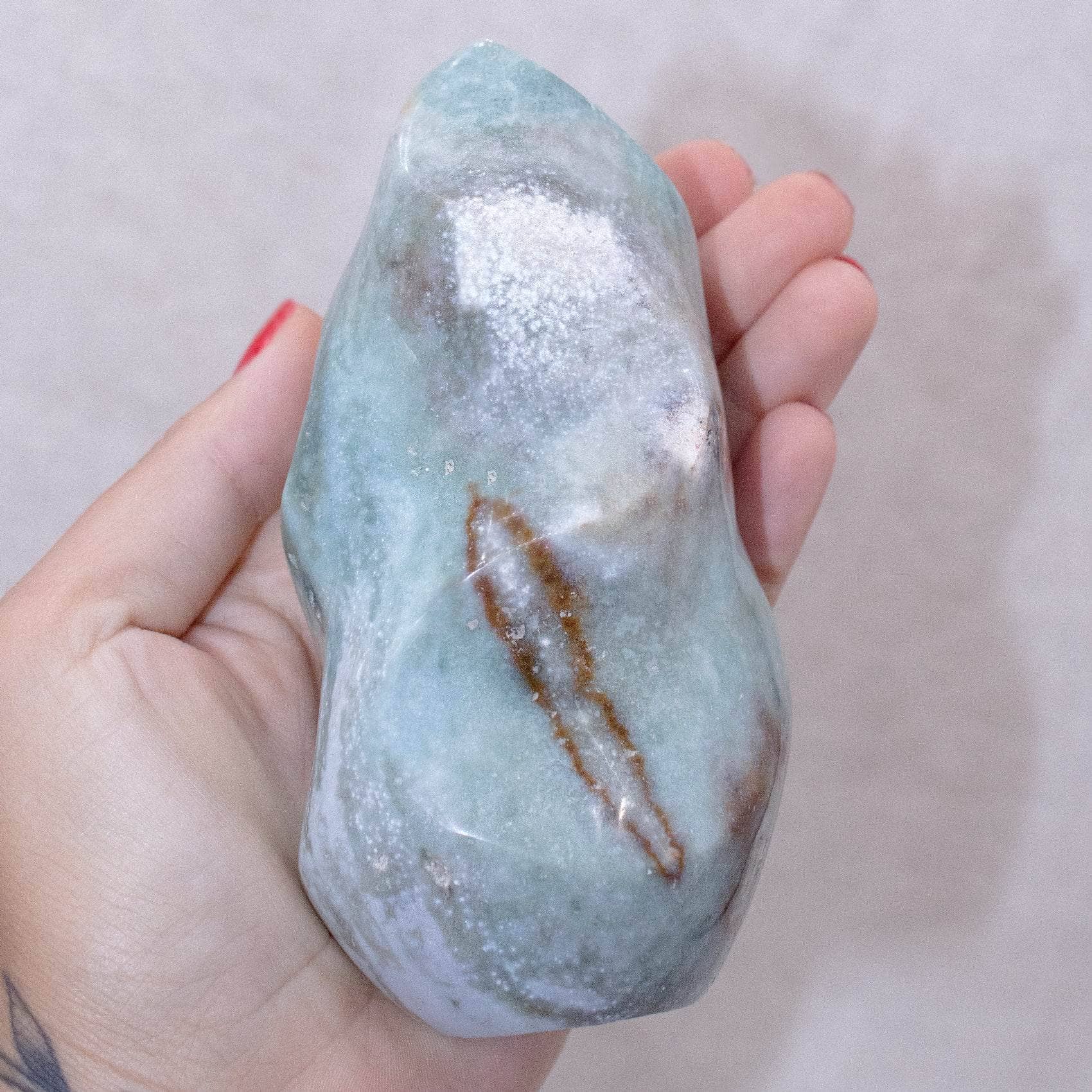 Tiny Rituals - Wholesale Spiritual Stone/Crystal - Ocean Jasper Flame - AAA Premium Quality19
