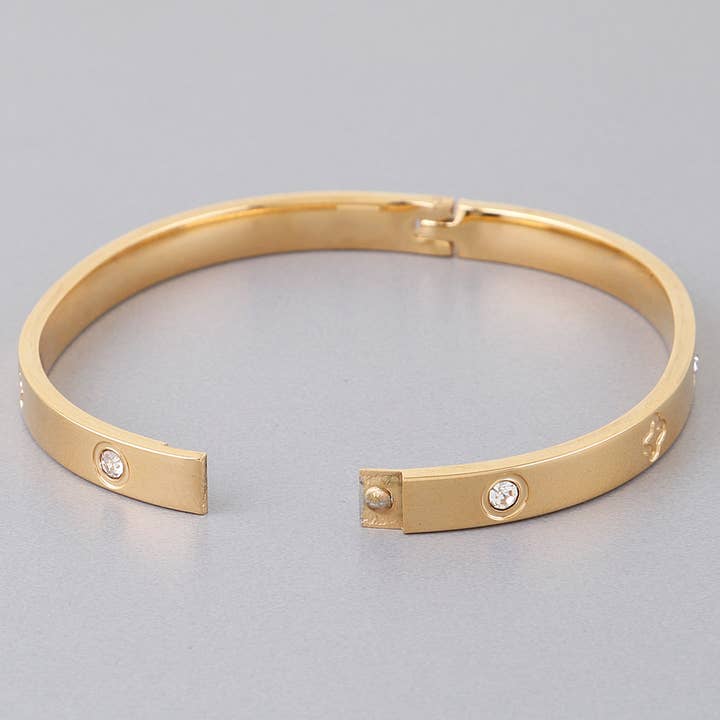 GCL Bejeweled Clover Bracelet for wholesale on Faire