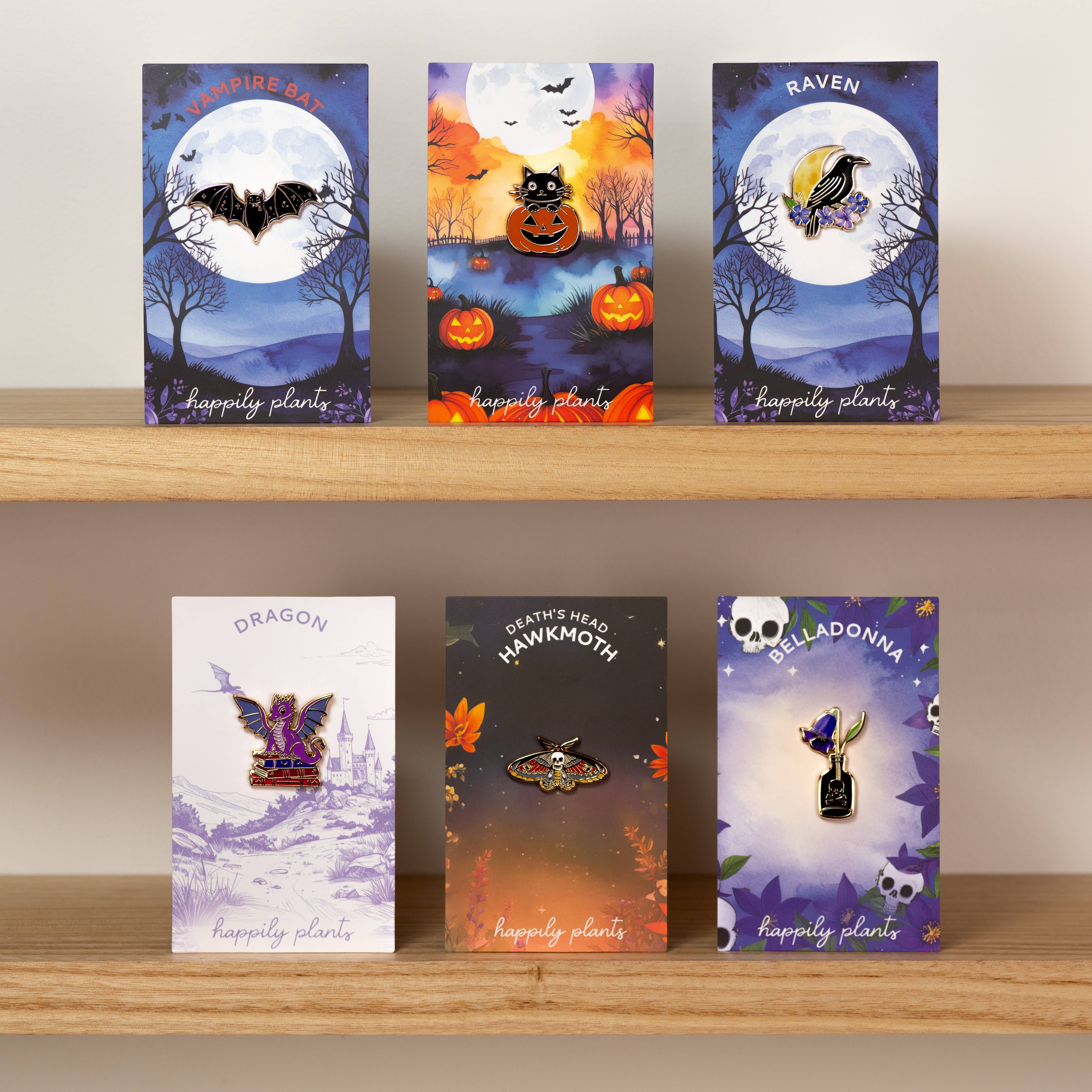 Happily Plants - Wholesale Lapel Pin/Button - Dragon Fantasy Book Pin - Literary Gifts, Fantasy Gifts3