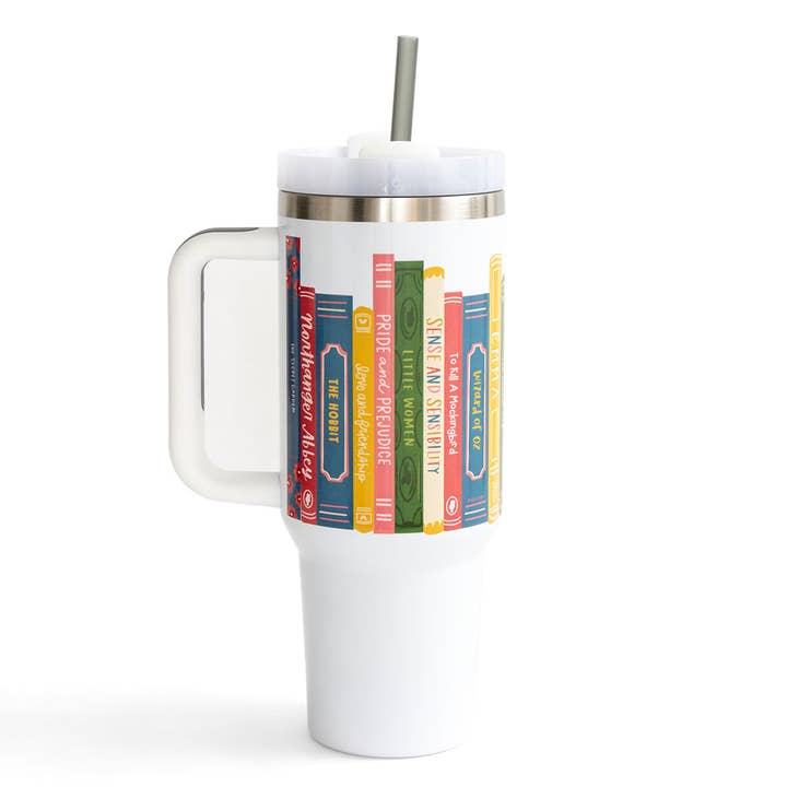 Pippi Post - Wholesale Insulated mug/tumbler - Books 40oz Tumbler3