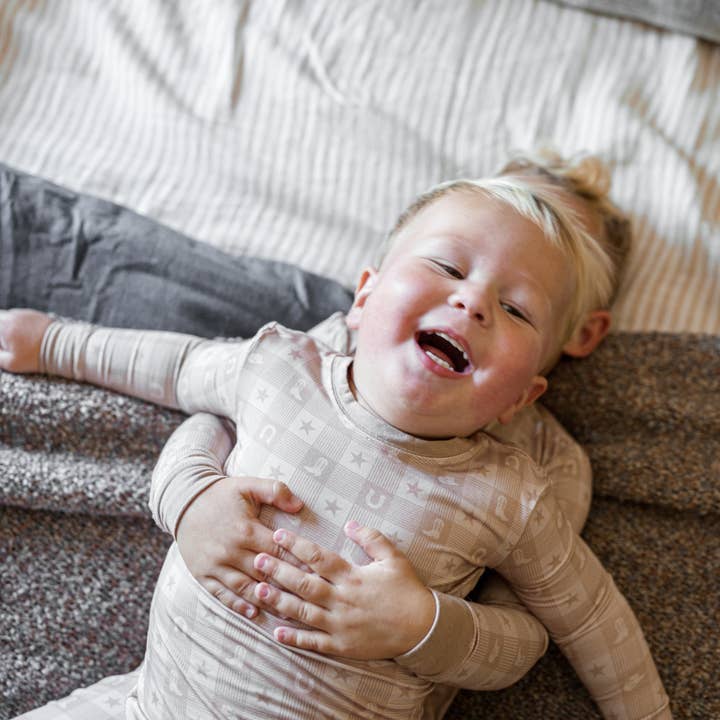 Neutral Cowboy Pajama for wholesale by Atlas Grey