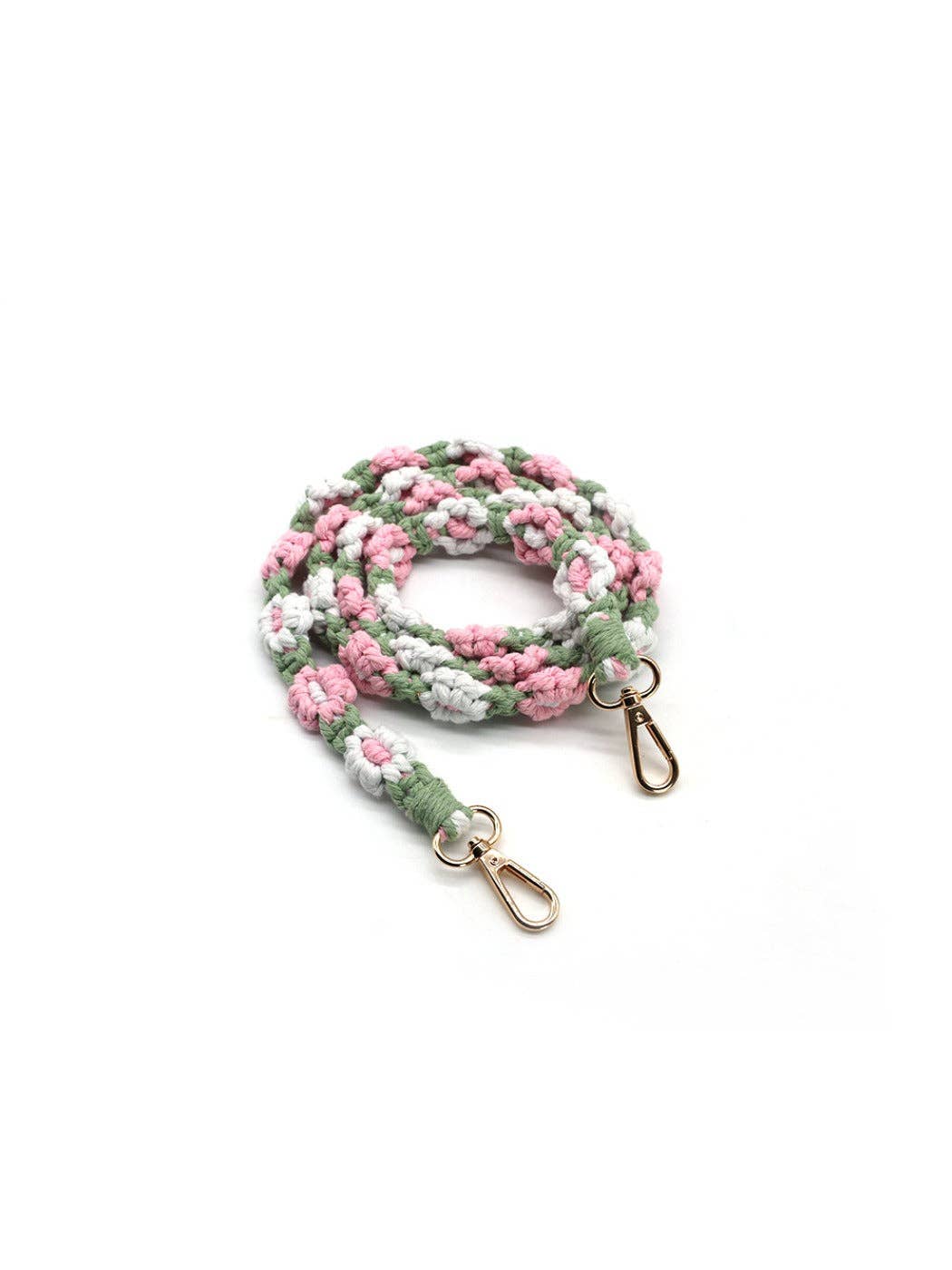 Funkyrel® Atzbranding Limited – Fita porta-chaves – Mulher por atacado – Koco - Fita de Telefone e Porta-chaves de Margarida em Croché2