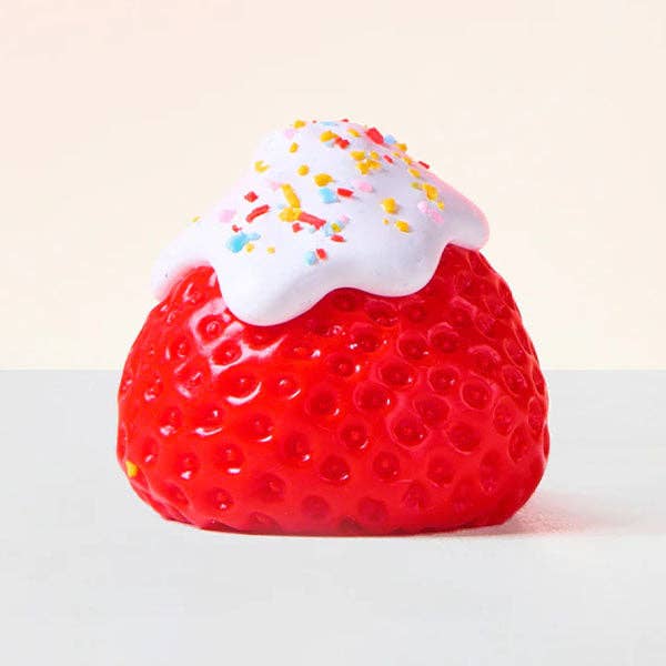 Showcase - Wholesale Squishy Toy - Kids & Baby - SqueezeSquad Taba Deluxe Premium Silicone Squishy Fidget Toy - Strawberry