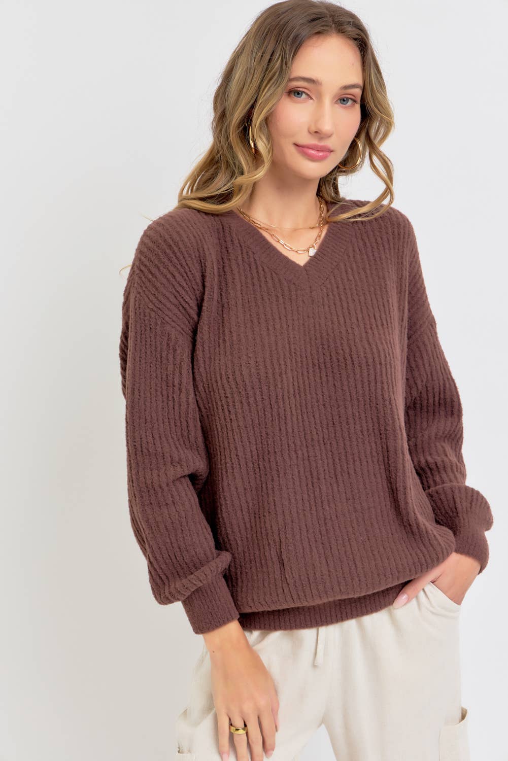 Sweet Lovely by Jen - Wholesale Knit Sweater - Women's -  EVERYDAY CASUAL  SWEATER53
