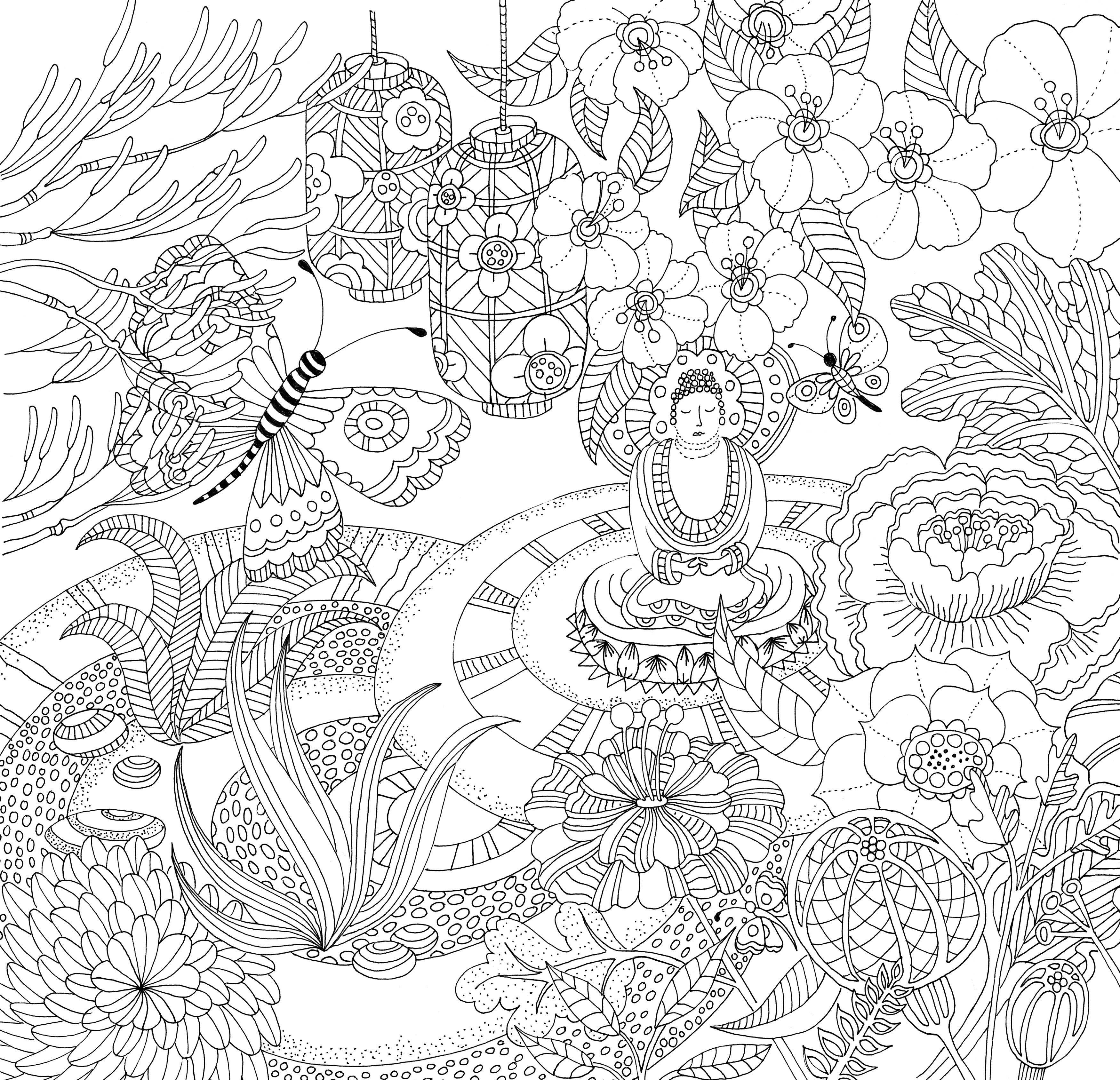 Peter Pauper Press - Wholesale Coloring & Activity Book - Adult - Zen Garden Artist's Coloring Book2