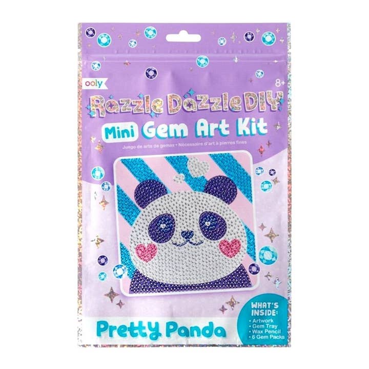 Bobangles - Wholesale DIY Craft Kit - Kids - Ooly Razzle Dazzle Mini DIY Gem Art Kit - Pretty Panda