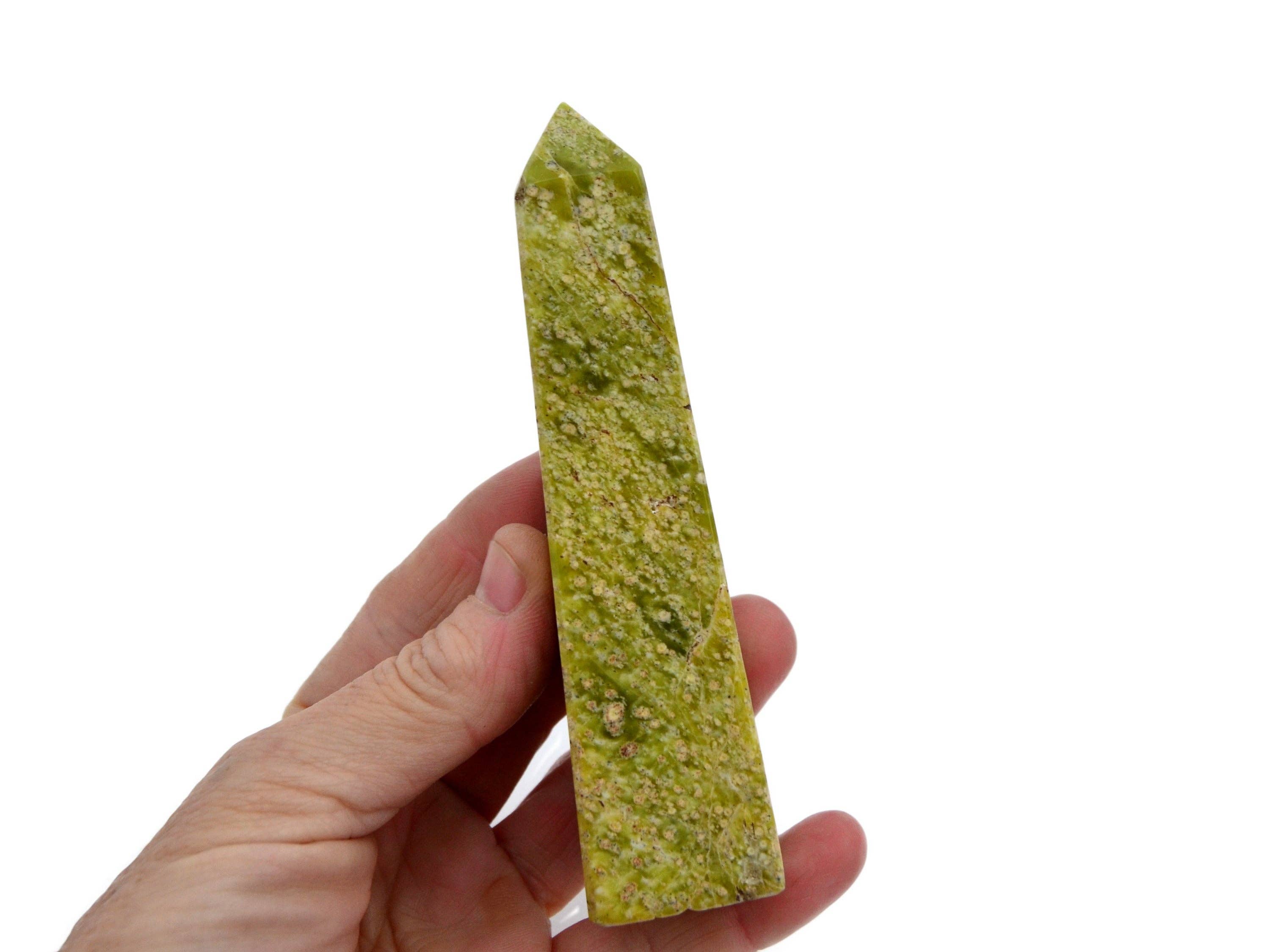 Kaia & Crystals - Wholesale Spiritual Stone/Crystal - Natural Serpentine Crystal Obelisk (100g - 300g)6