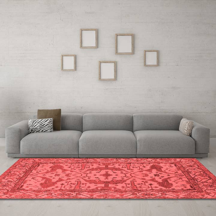 Machine Washable Oriental Red Industrial Area Rugs for wholesale by Ahgly