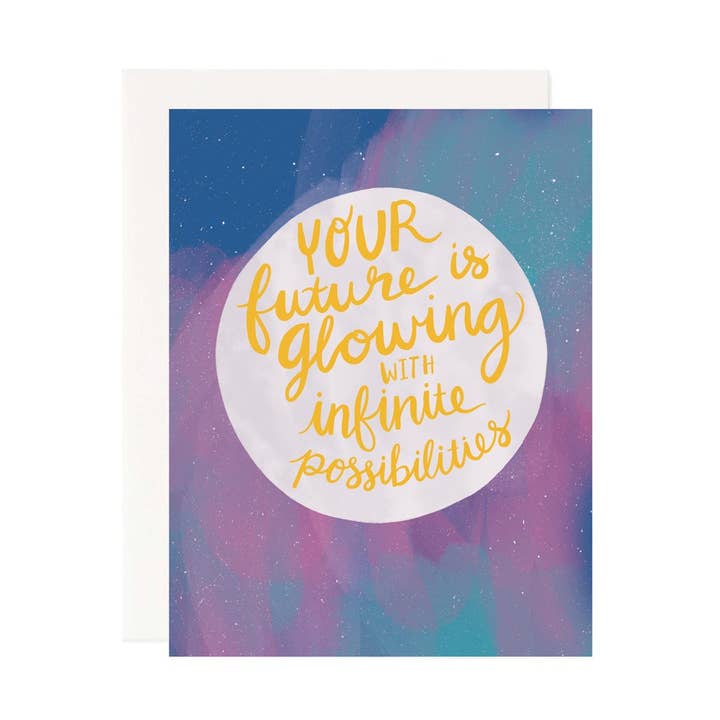 Din framtid är glödande examenskort för wholesale av Pineapple Sundays Design Studio