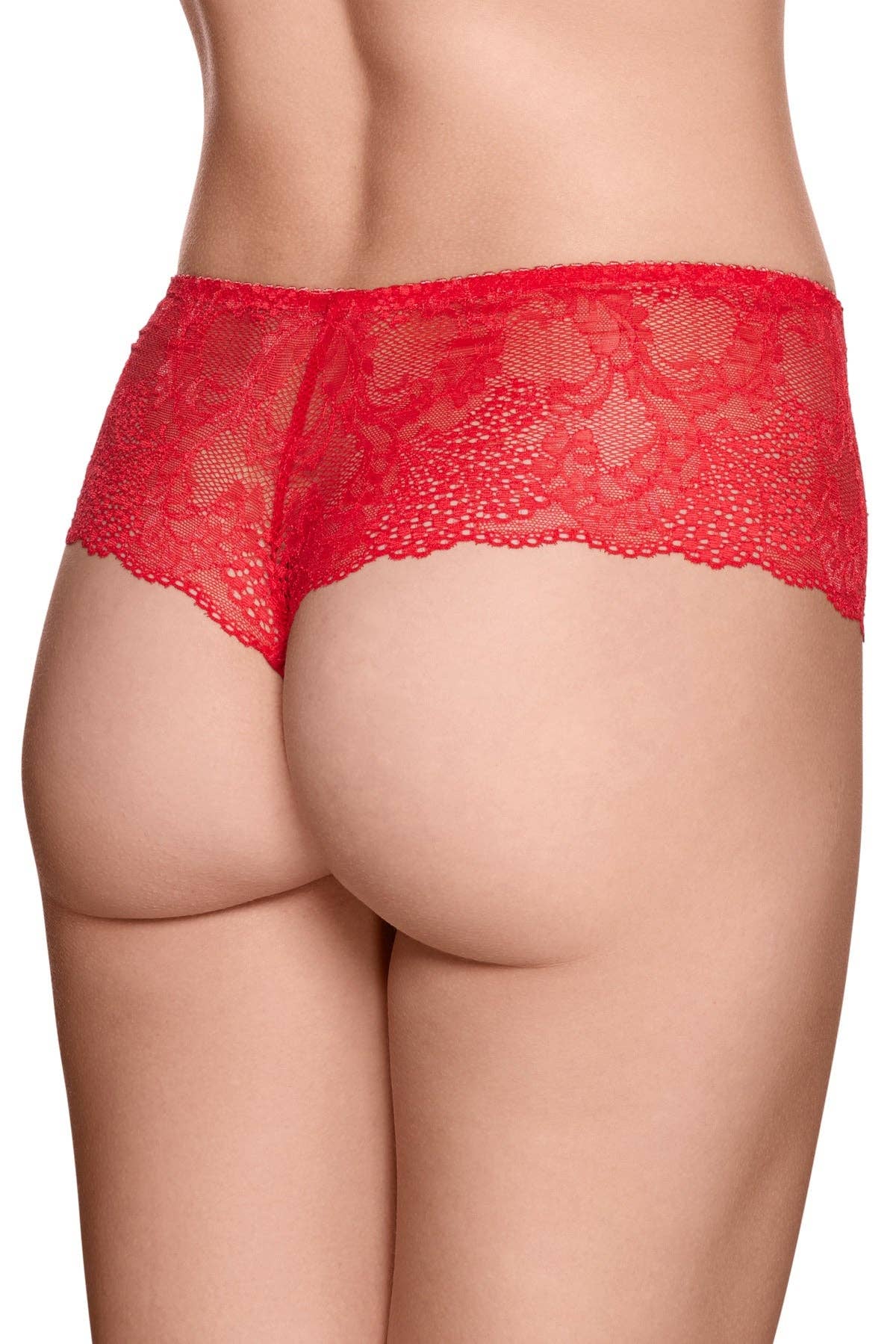 Viola Sky - Wholesale Underwear - Women's - Miss Cherie Red Lace Hipster Thong7
