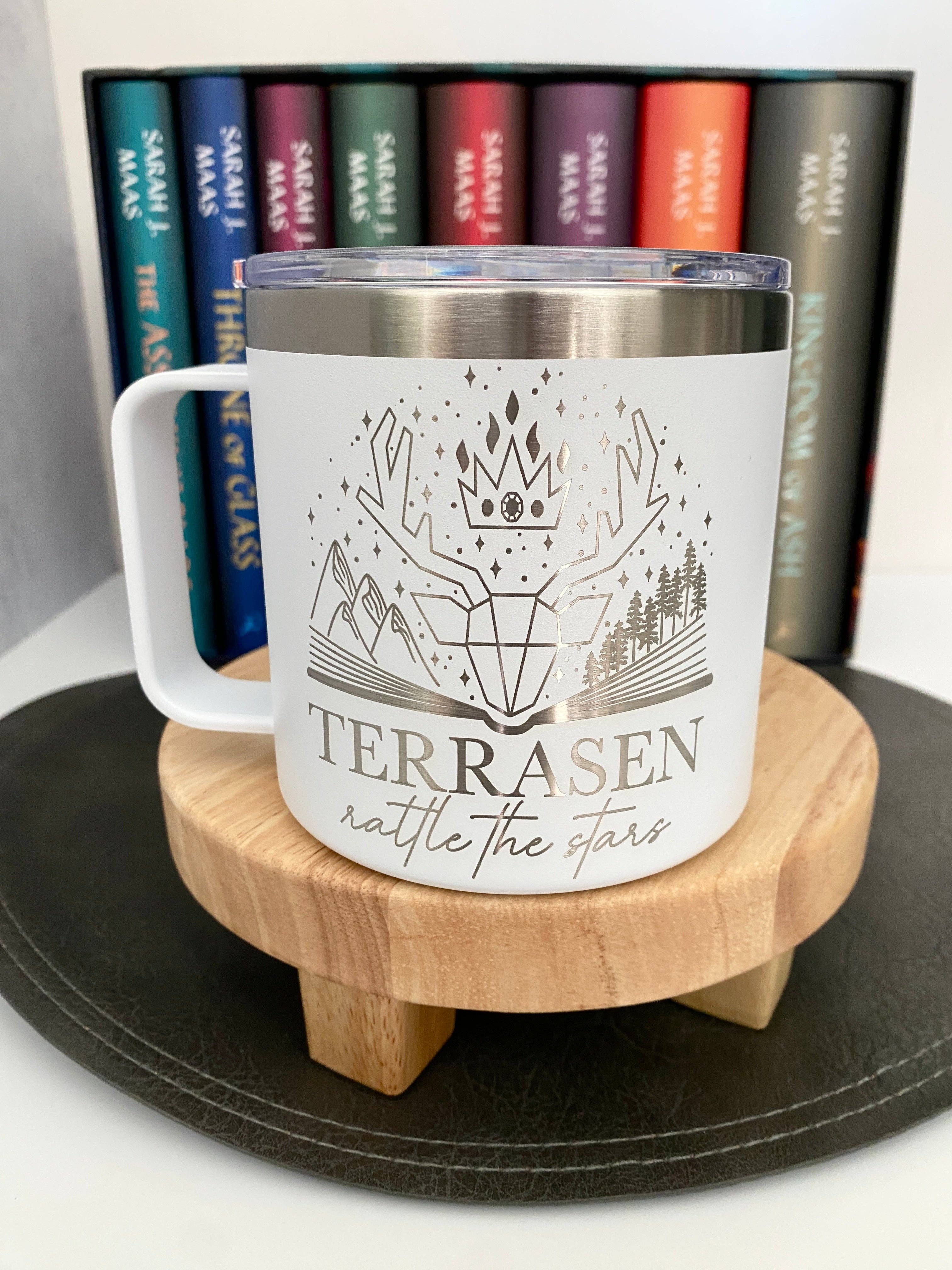 zoo&roo - Wholesale Insulated Mug/Tumbler - Terrasen engraved mug | Throne of Glass officially licensed2