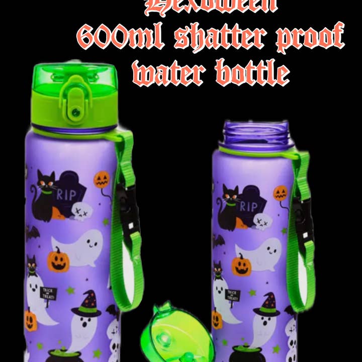 Hexoween 600ml drinking bottle for wholesale by Hexbomb ltd