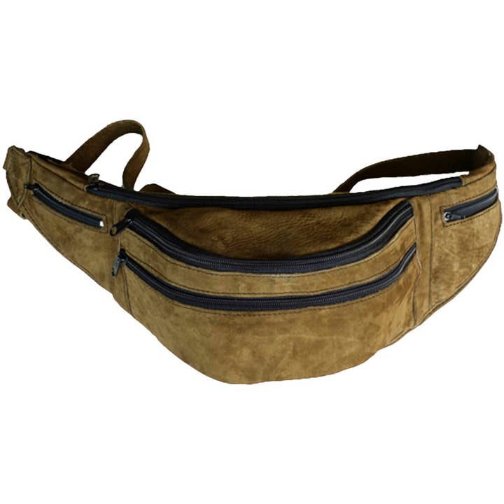 Brown Leather Fanny Pack for wholesale by Atitlan Leather