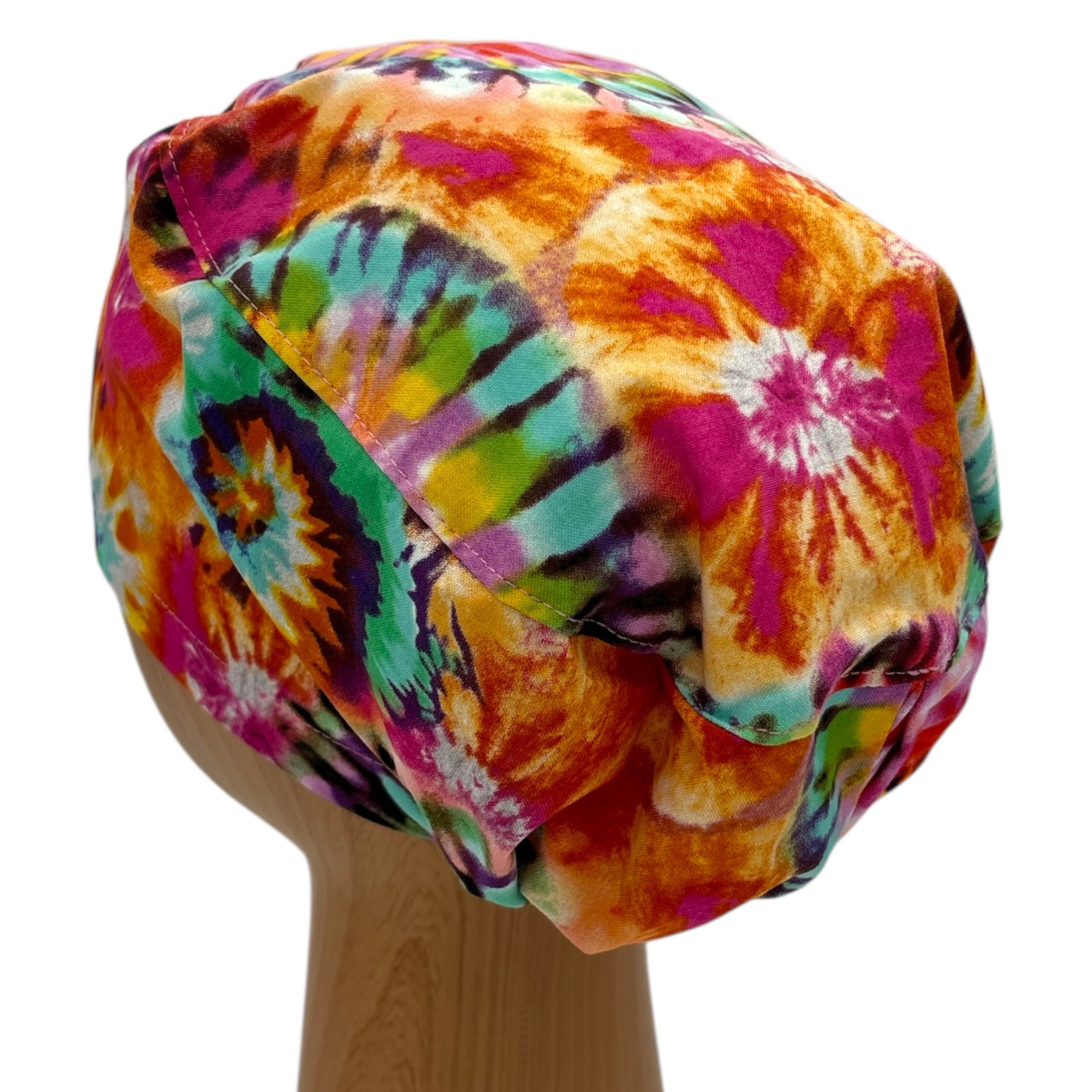 SewingLabPlus - Wholesale Healthcare Uniform - Women's - Scrub Cap Euro Style Tie Dye Scrub Hat Healthcare Accessory4