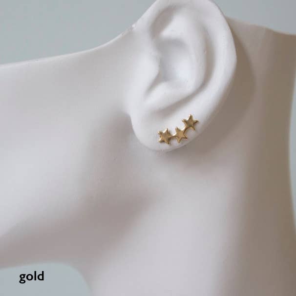 Falling Star Stud Earring|SILVER for wholesale by a.v. max